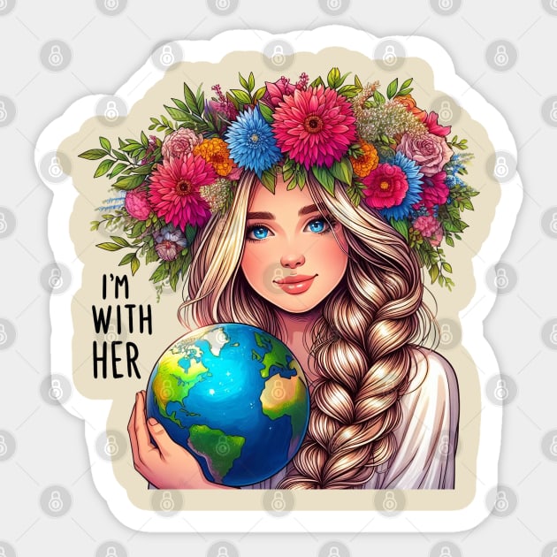 Earth Day 2024 Sticker by BukovskyART